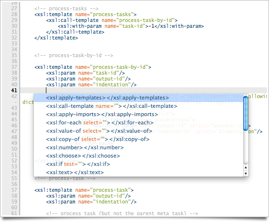 xml editor grid for mac visualization