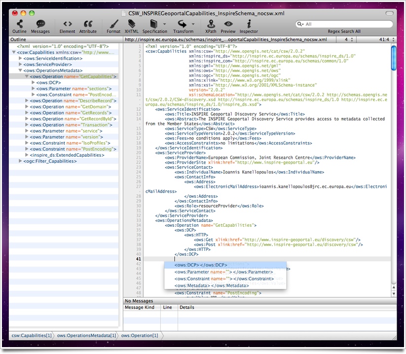XML Editor for Mac OSX